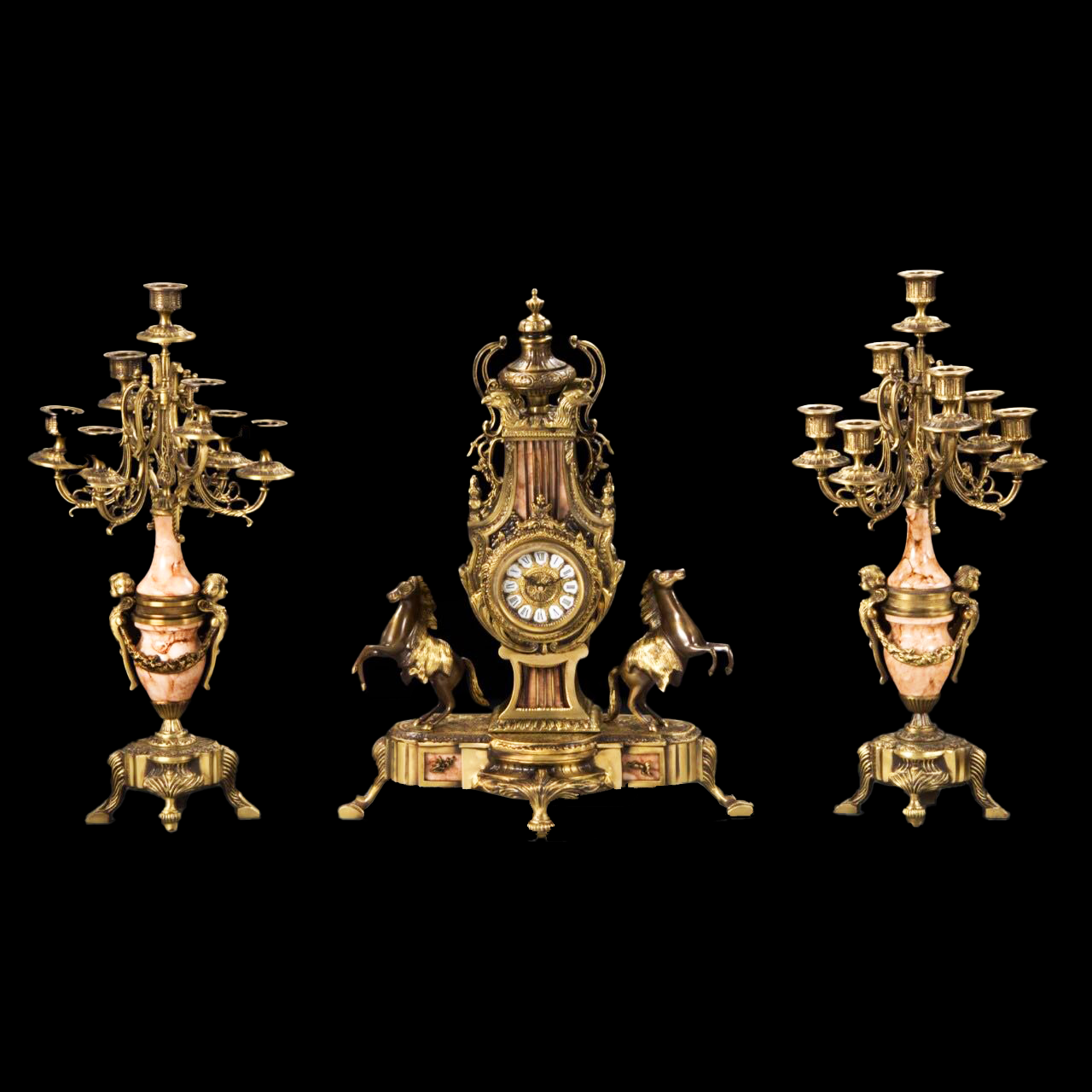 Imperial Pure Copper Baroque Candlestick Masterpiece