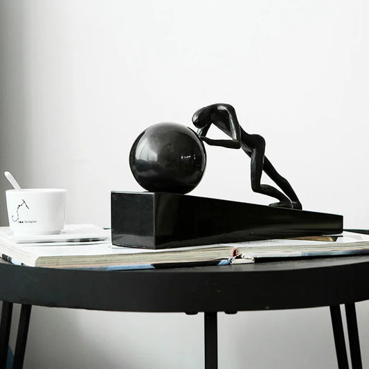 Modern Pushing Ball Abstract Figures Ornament