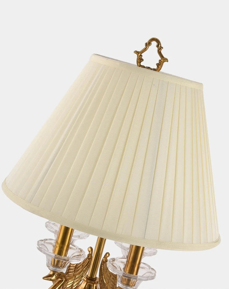 Jade Base Brass Table Lamp – Classic Modern Decorative Lighting