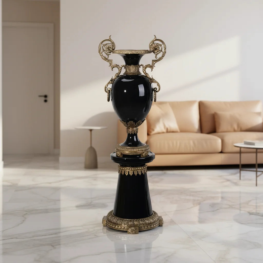 Porcelain Handcrafted Luxury Floor Vase