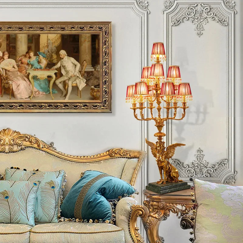French Copper Table Lamp – Court Decorative Table Lamp