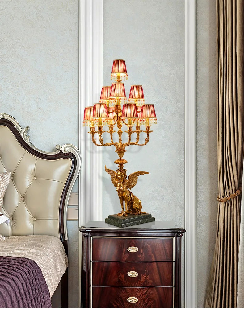 French Copper Table Lamp – Court Decorative Table Lamp