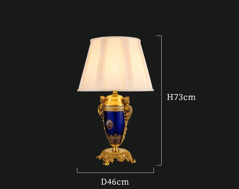 French Luxury Crystal Table Lamp