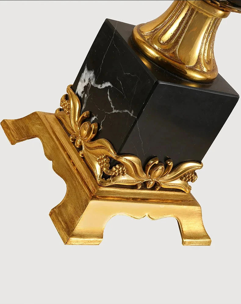 French Luxury Brass Table Lamp