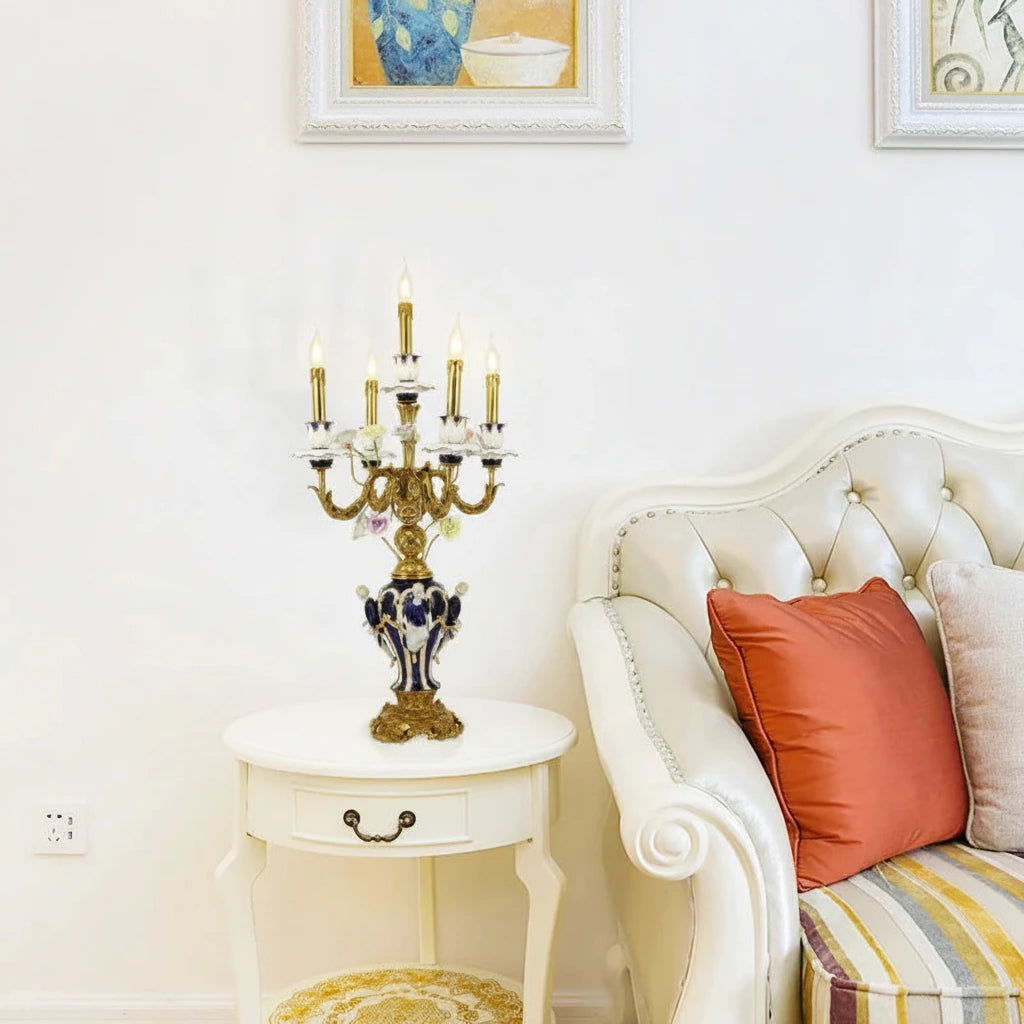 Luxury European Desk Lamp – Elegant Ceramic Home Decor