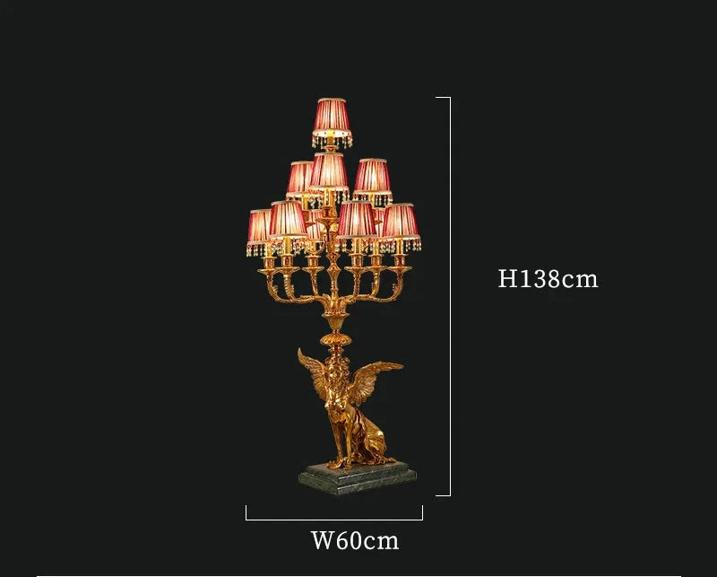 French Copper Table Lamp – Court Decorative Table Lamp