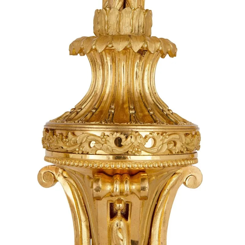 Royal Malachite & Bronze-Plated Candlestick