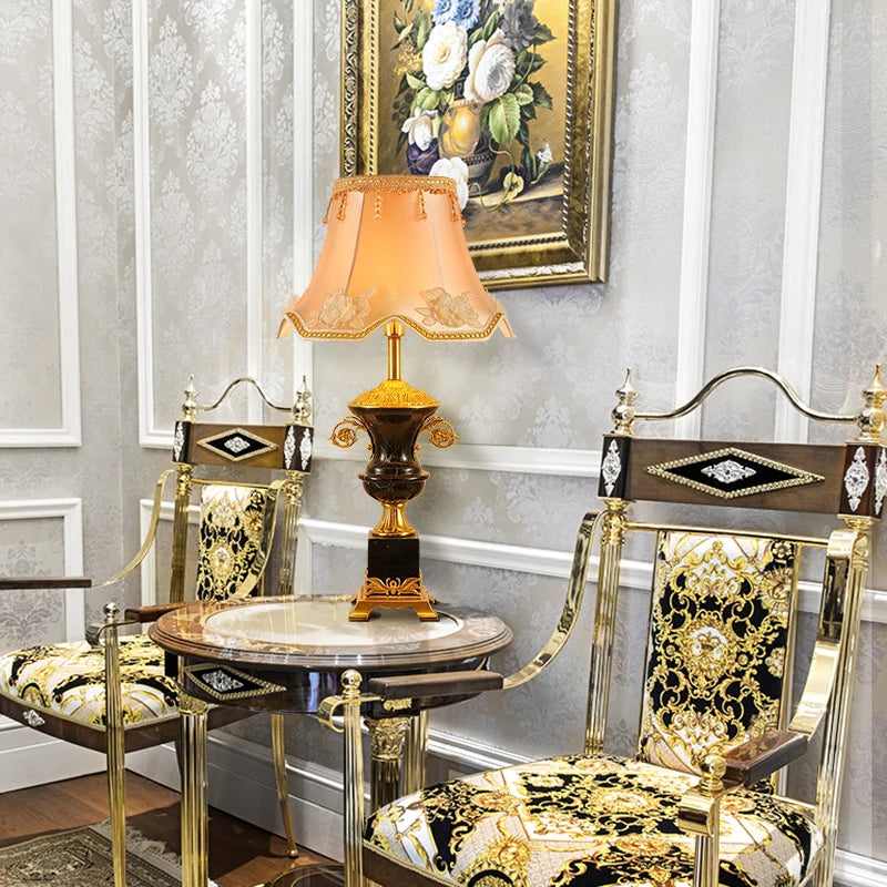 French Luxury Brass Table Lamp