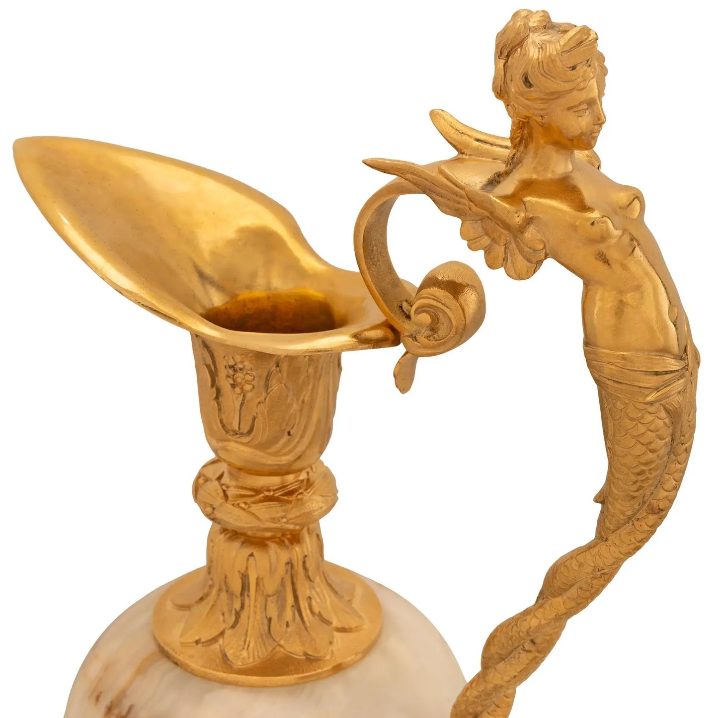 Pair of Luxury Handmade Marble & Bronze Vase
