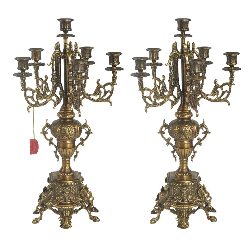 Imperial Baroque Silver Candlestick Masterpiece