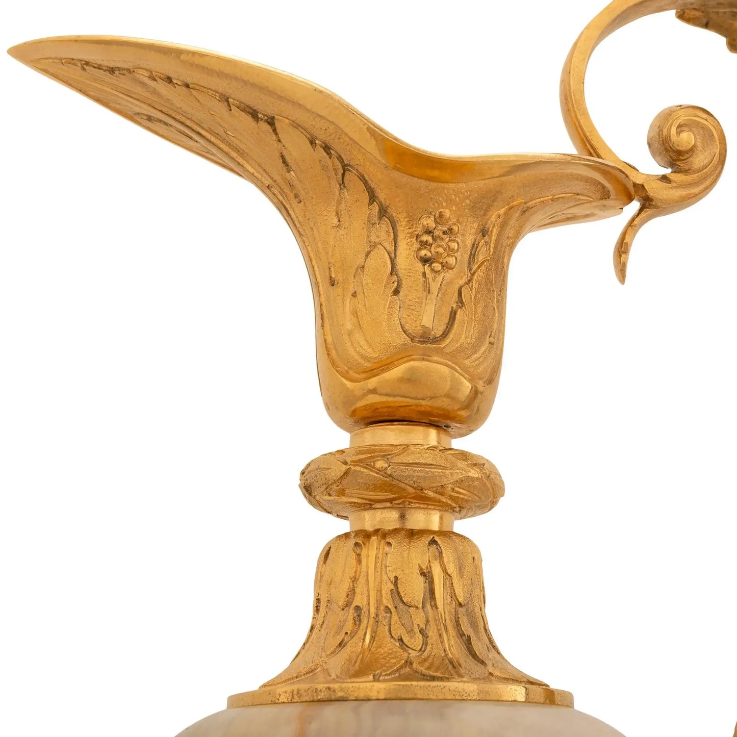 Pair of Luxury Handmade Marble & Bronze Vase