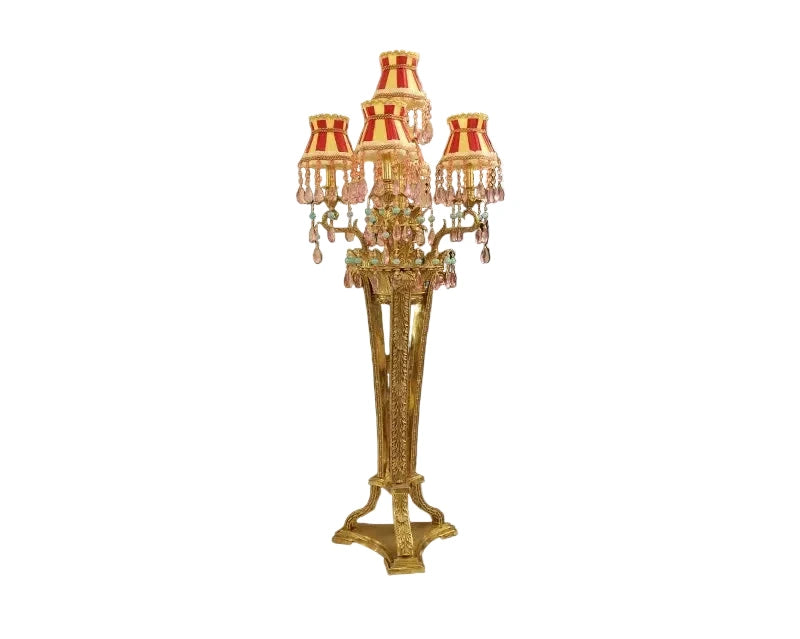 Imperial French Baroque Floor Lamp – A Timeless Brass Masterpiece