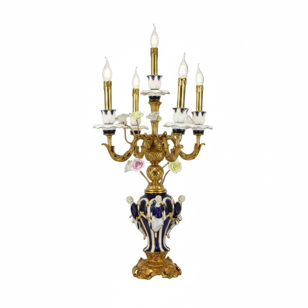 Luxury European Desk Lamp – Elegant Ceramic Home Decor
