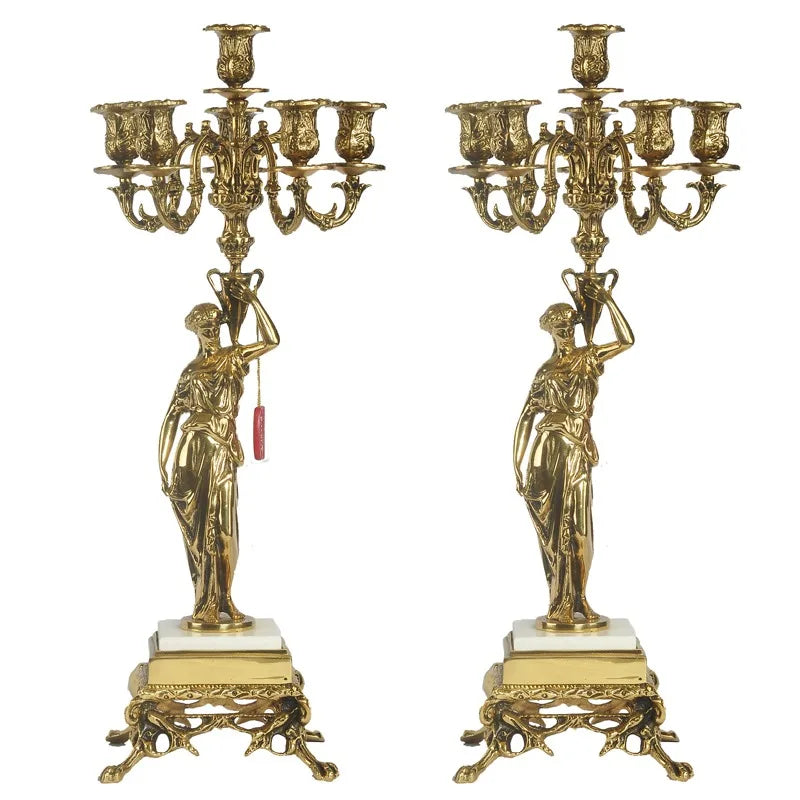 Imperial Baroque Silver Candlestick Masterpiece