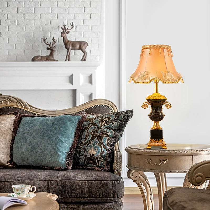 French Luxury Brass Table Lamp