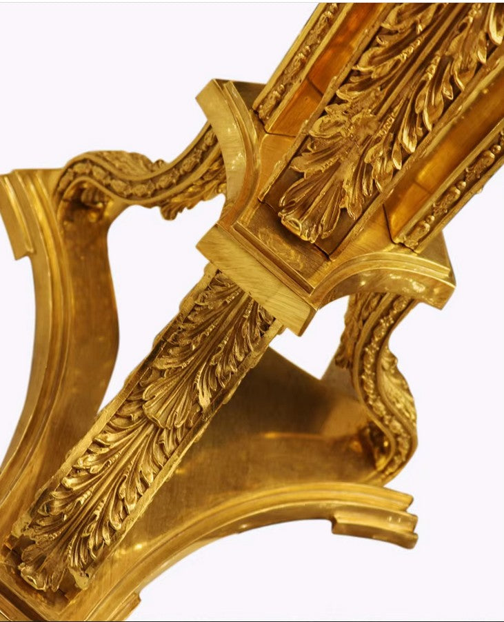 Imperial French Baroque Floor Lamp – A Timeless Brass Masterpiece