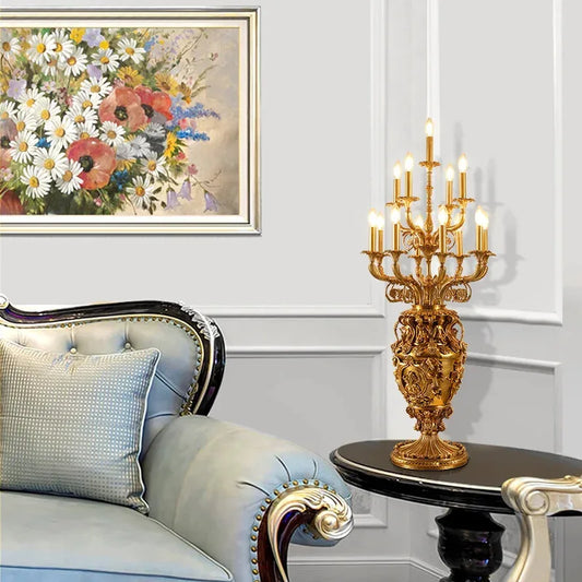 French Retro Brass Desk Lamp