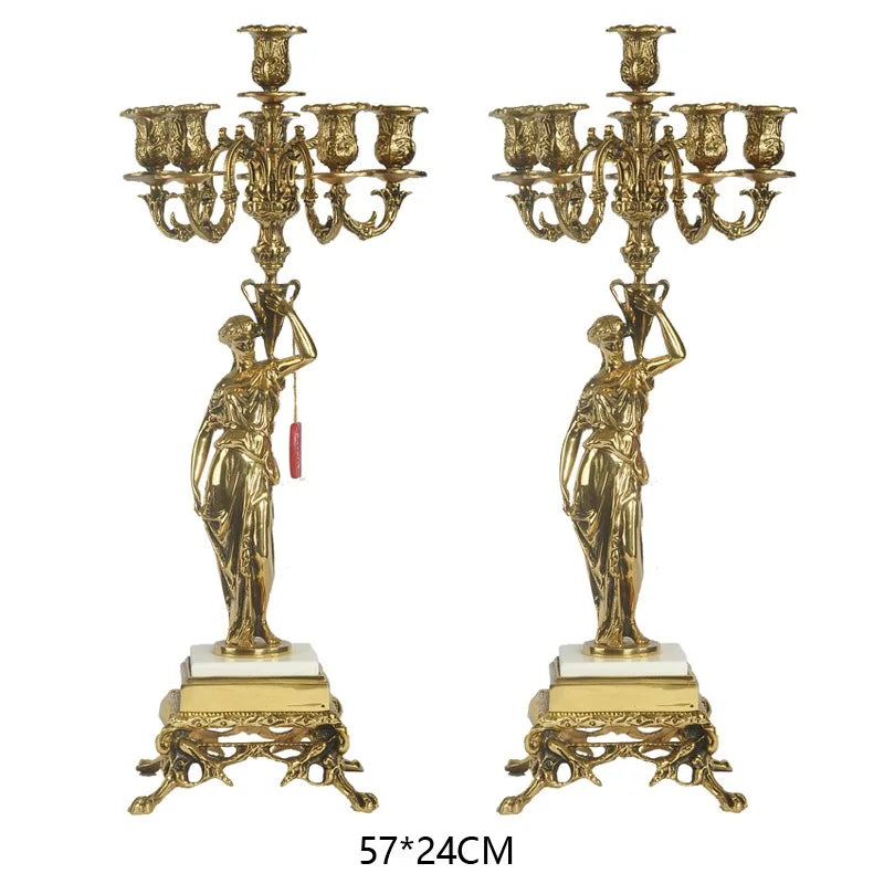 Imperial Baroque Silver Candlestick Masterpiece
