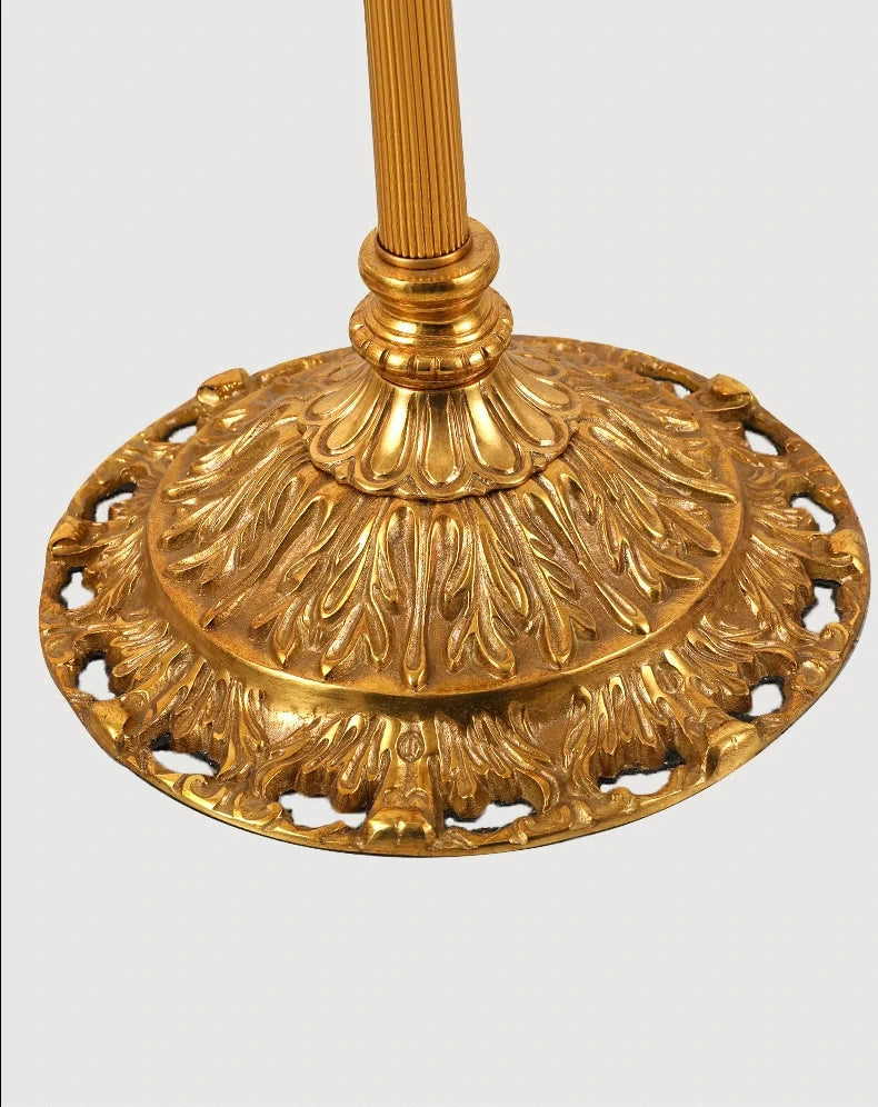 Luxury French Copper Ceramic Floor Lamp – Classic Modern European Design, D48 H174cm