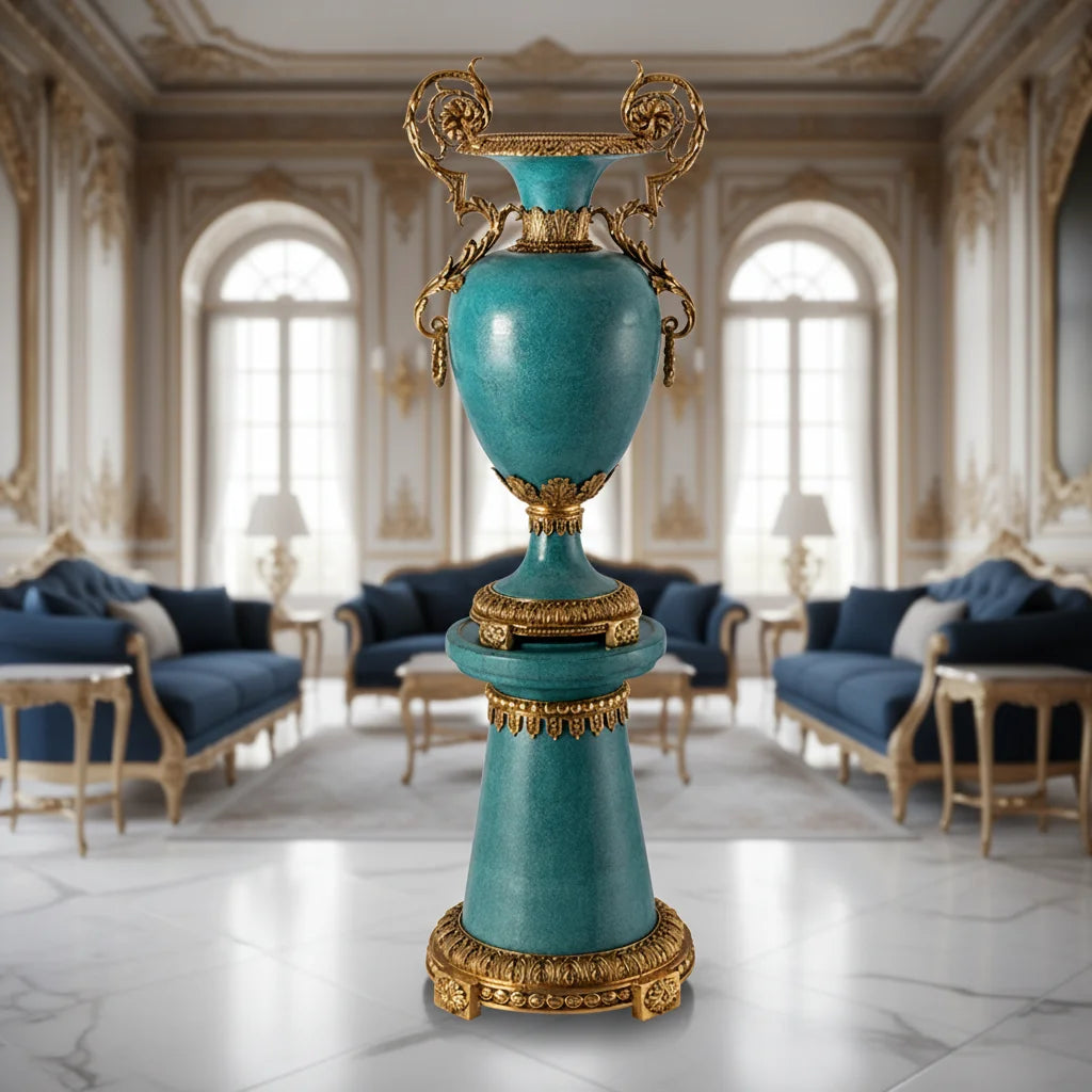 Porcelain Handcrafted Luxury Floor Vase