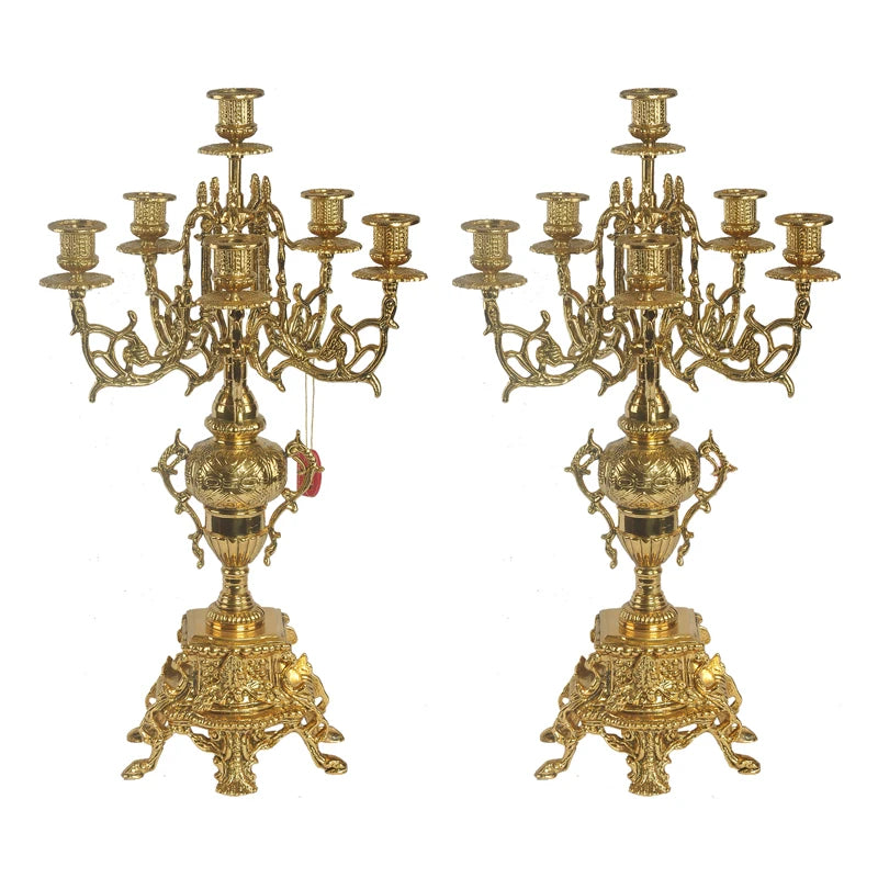 Imperial Baroque Silver Candlestick Masterpiece