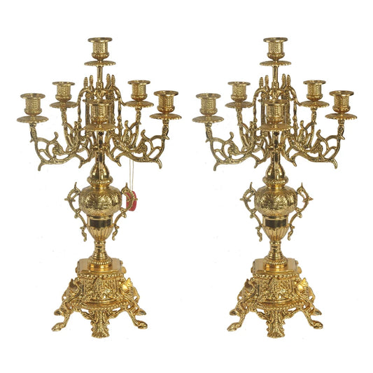 Imperial Pure Copper Baroque Candlestick Masterpiece