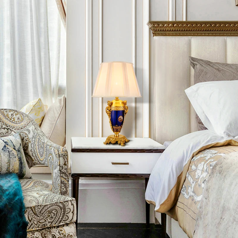 French Luxury Crystal Table Lamp