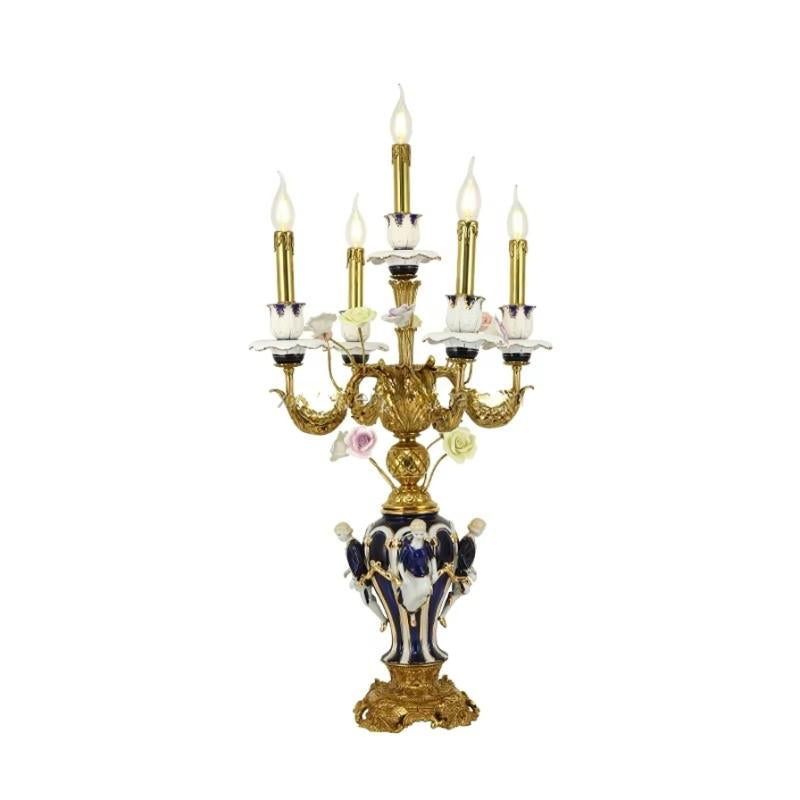 Luxury European Desk Lamp – Elegant Ceramic Home Decor