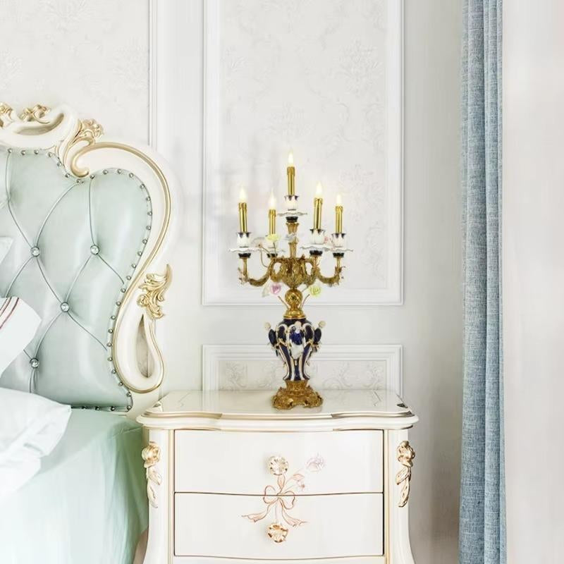 Luxury European Desk Lamp – Elegant Ceramic Home Decor